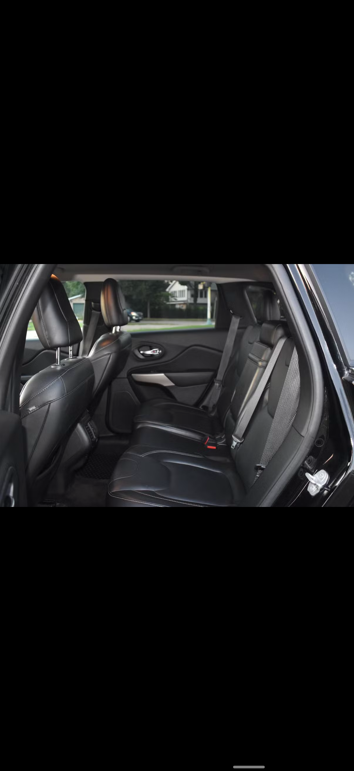 2018 Jeep Cherokee rental - back interior view