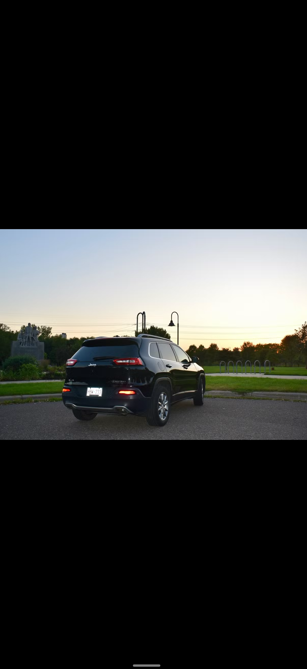 2018 Jeep Cherokee rental - back view